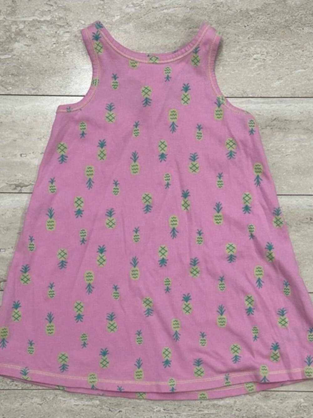 Cat & Jack Pink Pineapple Pattern Dress